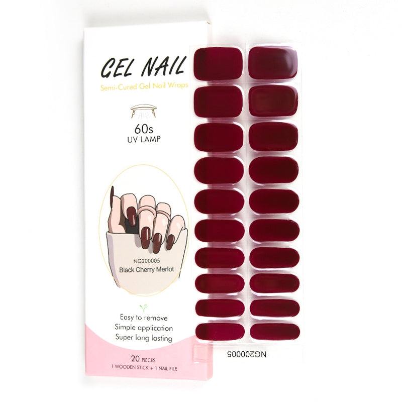 UV Gel Nail Wraps + FREE Portable UV Nails Lamp