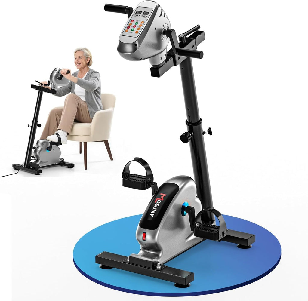 Motorized Arm & Leg Exercise Bike for Seniors – Restore Mobility & Circulation at Home (12 Speeds, Adjustable Resistance)