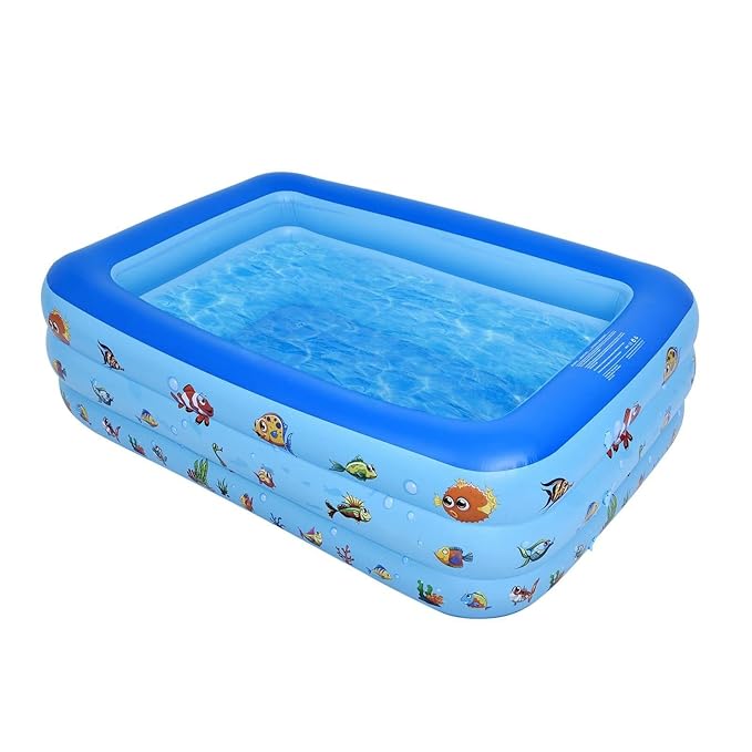 Inflatable Family Pool – 3 Sizes Available – Durable Design for Kids & Adults, Perfect for Summer