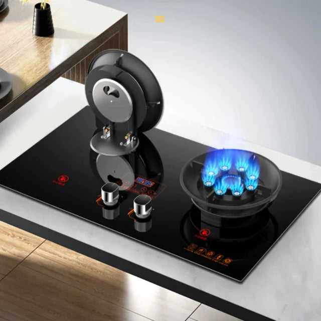 Flipped Burner Dual Gas Stove