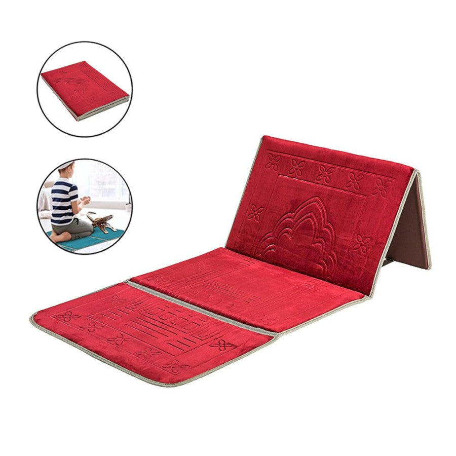 Prayer Rug Mat with Back Sitter Support