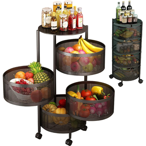 4 Layer Rotating Trolley